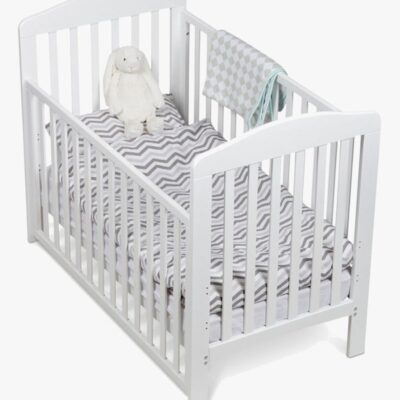 JLY ELLA Dream Lux Tremmeseng Dropside m. Babymatex Madras 60x120, Hvid