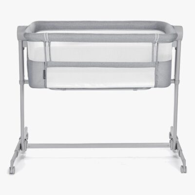 Kinderkraft Nestee Up 2 Bedside Crib, Full Light Grey