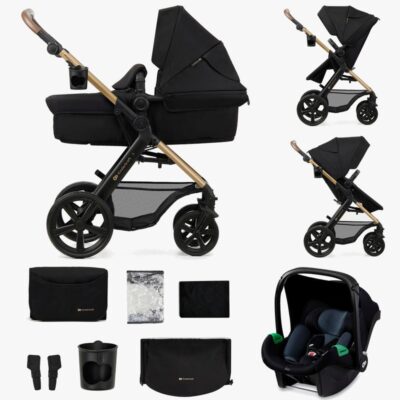 Kinderkraft MOOV 2 3-in-1 Kombivogn, Pure Black
