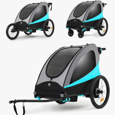 Kinderkraft Nava Cykelanhænger, Hawaiian Blue