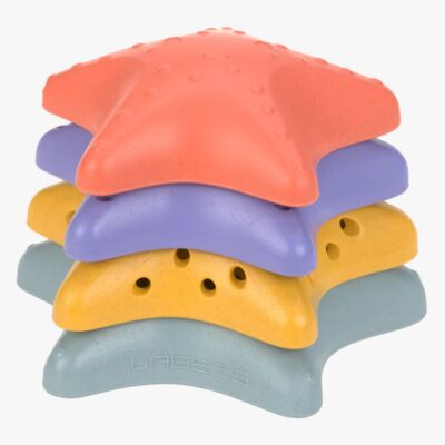 Lässig Søstjerne Stablelegetøj, Pink/Lilac/Yellow/Blue