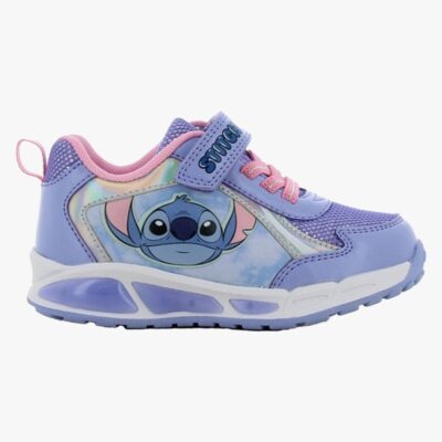 Disney Lilo & Stitch Blinkende Sneakers, Light Blue/Silver, 28