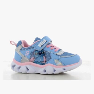 Disney Lilo & Stitch Blinkende Sneakers, Blue/Silver, 27