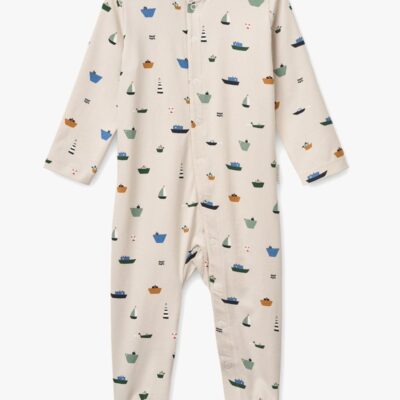 LIEWOOD Birk Pyjamas Heldragt, Mini sailing/Sandy, 86-92