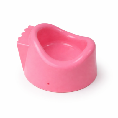 Lyserød dukkepotte i plast - Ø11 cm - Fra 3 år.