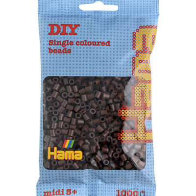 Hama Perler Midi 1000 stk Brun (207-12)