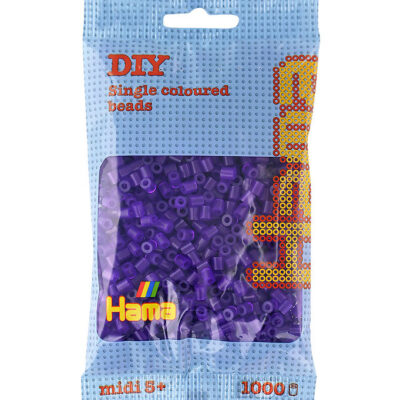 Hama Perler Midi 1000 stk Gennemsigtig Lilla (207-24)