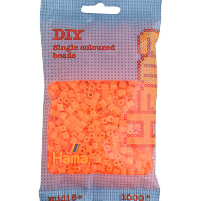 Hama Perler Midi 1000 stk Neon Orange (207-38)