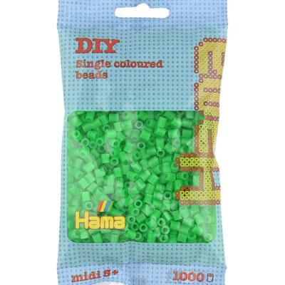 Hama Perler Midi 1000 stk Neon Grøn (207-37)