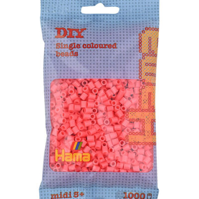 Hama Perler Midi 1000 stk Pastel Rød (207-44)