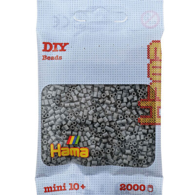 Hama Mini Perler - 2000 stk. - 17 Grå