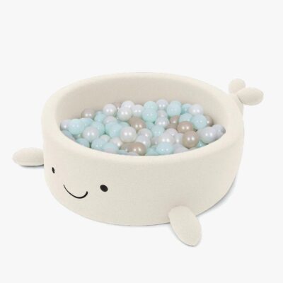 MeowBaby Boucle Whale Boldbassin, Cheesecake Cream Beige