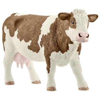 Schleich Dyr - Rødbroget Ko - H: 8 cm 13801