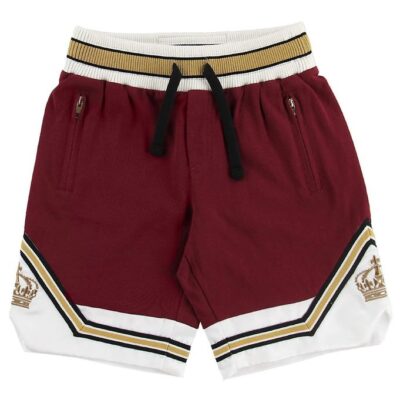 Dolce & Gabbana Shorts - Bordeaux m. Hvid/Guld