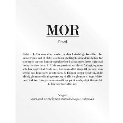 Citatplakat Plakat - B2 - Mor