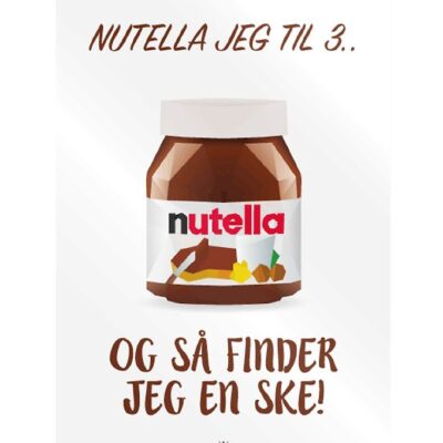 Citatplakat Plakat - A3 - Nutella Jeg Til 3