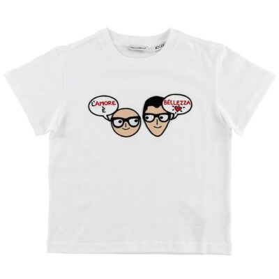 Dolce & Gabbana T-shirt - DG Family - Hvid