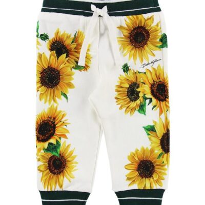Dolce & Gabbana Sweatpants - Sunflower - Hvid/Mørkegrøn