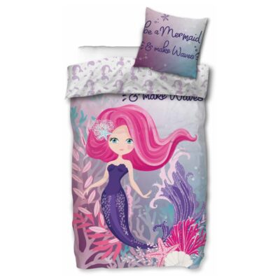 Havfrue sengetøj - 100% bomuld - Junior sengetøj 100x140 cm - Be a mermaid