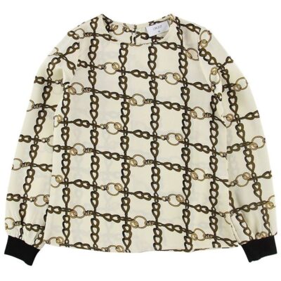 Grunt Bluse - Alyssa - White Chain