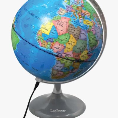 Lexibook Bordlampe Dag & Nat Globus Engelsk, Børnelampe