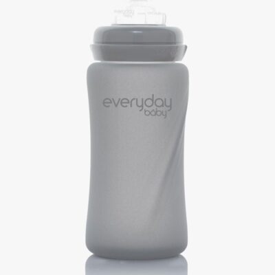 Everyday Baby Sutteflaske Glas 240 ml, Grå