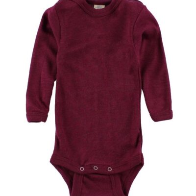 Engel Body l/� - Uld/Silke - Blommelilla
