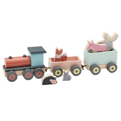Kids Concept Tog m. Dyr - 44,5 cm