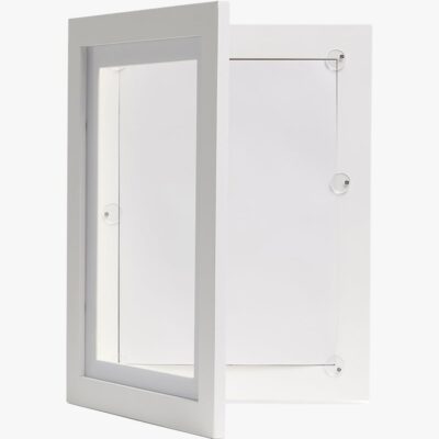 Minitude OLIVER Åbningsbar Ramme A3, 100 Side, White Wash, Bilderamme til tegninger