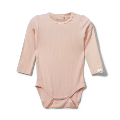 Dicte Langærmet Body - Light Rose - 56
