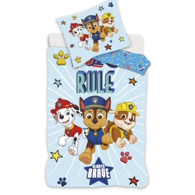 Paw Patrol sengetøj - 100% bomuld - Junior sengetøj 100x140 cm - Always brave
