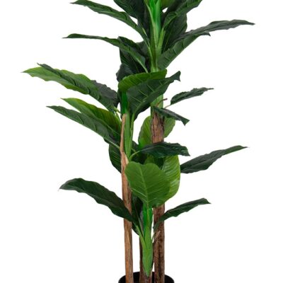 Kunstig bananpalme - 2 meter høj - Stor og flot med 3 stammer