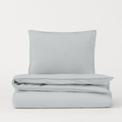 DAWN sengetøj - Pearl Grey - 200x220 cm - 100% økologisk bomuld -