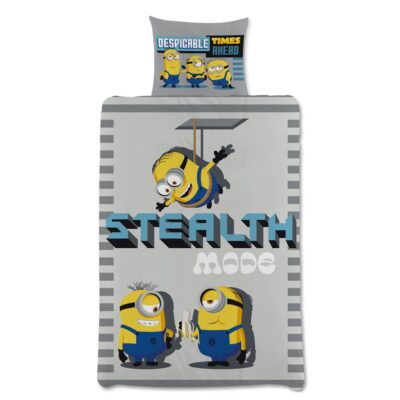 Minions sengetøj 140x200 cm - 100% bomuld - Børnesengetøj 140x200 cm - Minions