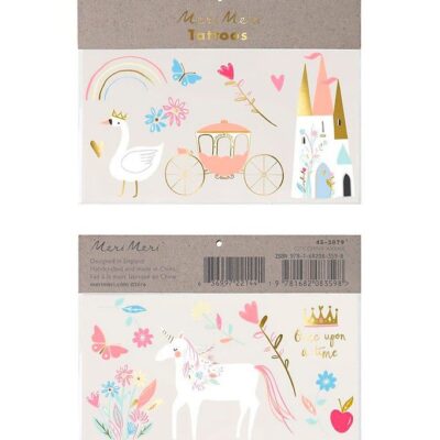 Meri Meri Tatoveringer - Large - Princess