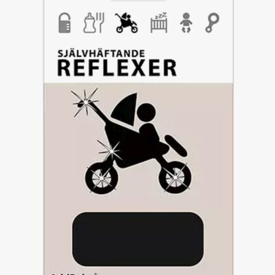 AddBaby Refleksklistermærker, Sort
