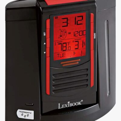 Lexibook Luftfugter Vækkeur, Black/Red