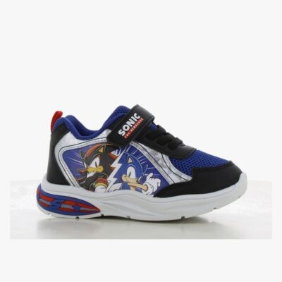 Sonic Blinkende Sneakers, Black/Cobalt Blue, 31