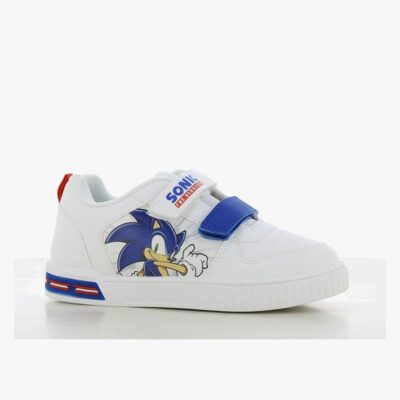 Sonic Blinkende Sneakers, White/Cobalt Blue, 31