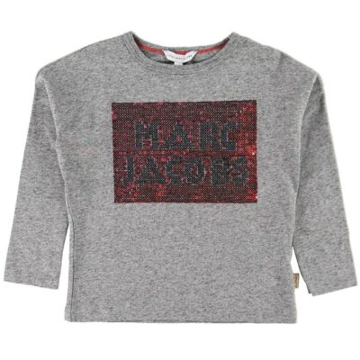 Little Marc Jacobs Bluse - Gråmeleret m. Palietter