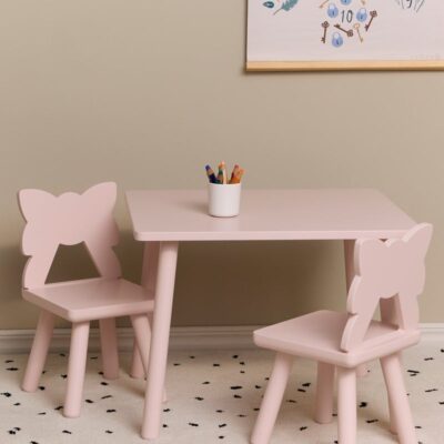 Alice & Fox MILA Bord & Stole, Pink, Børnemøbler, Indretning børneværelse