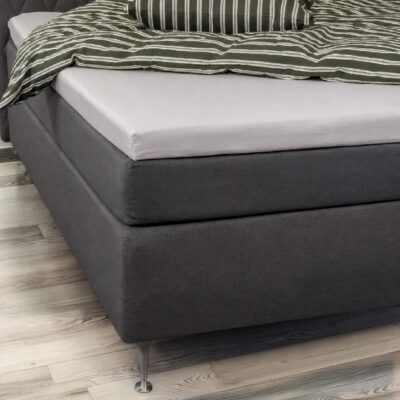 Bambus lagen - Kuvertlagen 160x200x8 cm - Lysegrå - 100% bambus - Lagen til topmadras