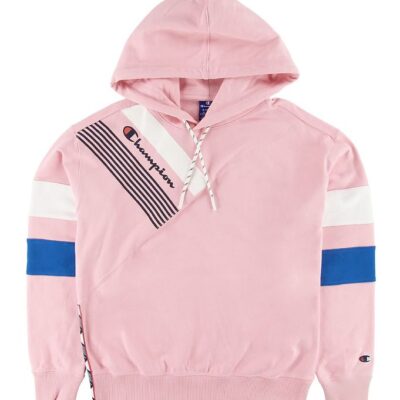 Champion Fashion Hættetrøje - Pink m. Print