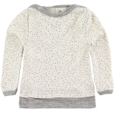 Engel Bluse - Uld - Neutral m. Print
