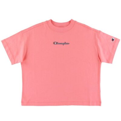 Champion Fashion T-Shirt - Crop - Pink m. Logo