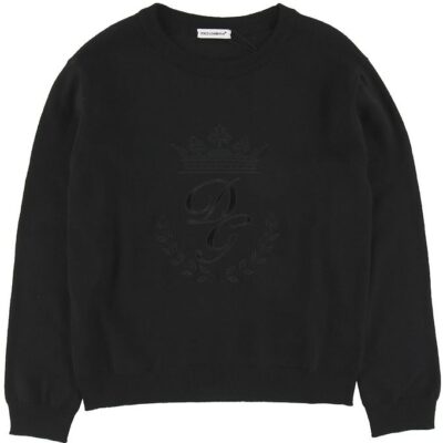 Dolce & Gabbana Bluse - Uld - Sort m. Broderi