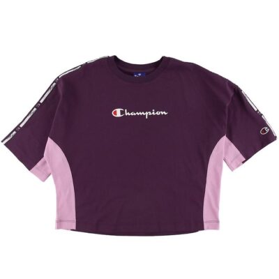 Champion Fashion T-shirt - Crop - Lilla m. Logo