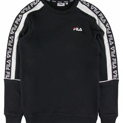 Fila Sweatshirt - Teom Crew - Sort/Hvid