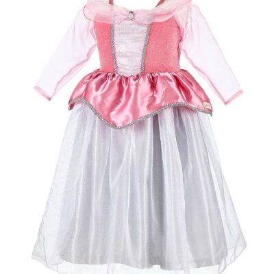 Souza Udklædning - Prinsesse - Virginie - Pink/Sølv