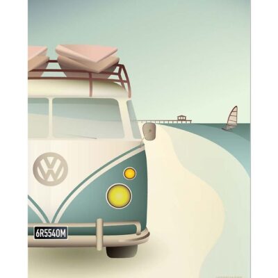 Vissevasse Plakat - 50x70 - VW Camper